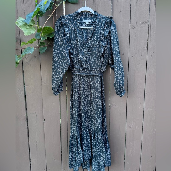Outerknown Stardust Silk-Blend Dress, Size XS, EUC, Night Laurel - Picture 3 of 3